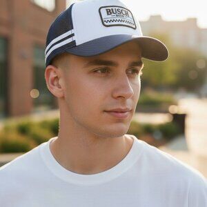 NEW!!! AMERICAN EAGLE “BUSCH” BEER TRUCKER HAT - ONE SIZE